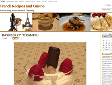 Tablet Screenshot of frenchrecipesandcuisine.com
